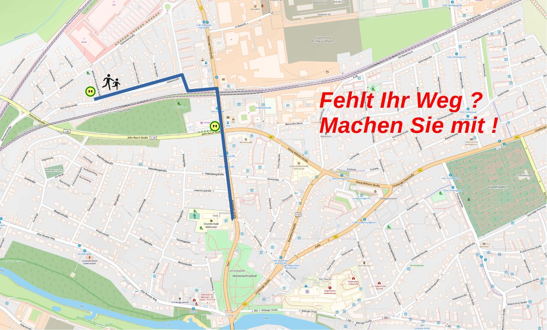 Laufbus Hehlentor – Routen 2025